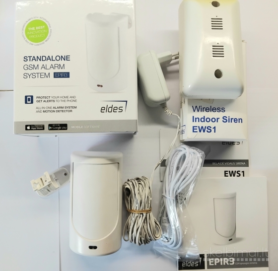 GSM  belaidė Signalizacija įv. patalpoms Epir 3