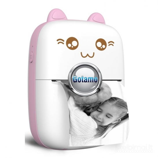 746 Žaismingas nešiojamas termo spausdintuvas FunCat (Bluetooth)