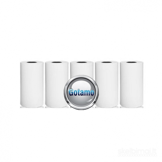 747 Žaismingo spausdintuvo ir fotoaparato termo popieriaus juosta (5 vnt.)