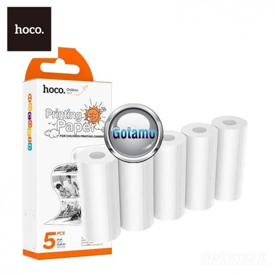 748 Žaismingo dizaino HOCO termo popierius vaikiškiems fotoaparatams (5 vnt.)