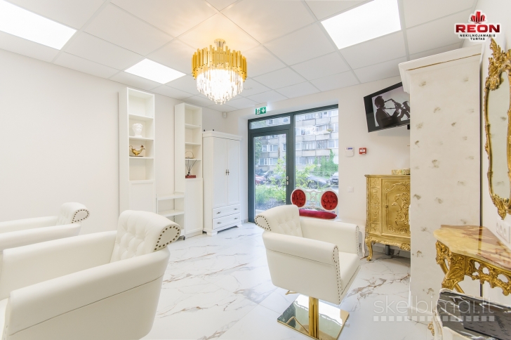 Išnuomojamas įrengtas grožio salonas