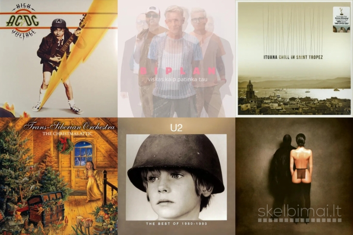 Naujos nepraplėštos plokštelės