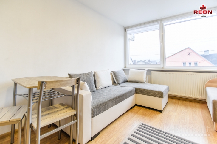 Nuomojamas tvarkingas ir šviesus 1 kambario butas Šnipiškėse