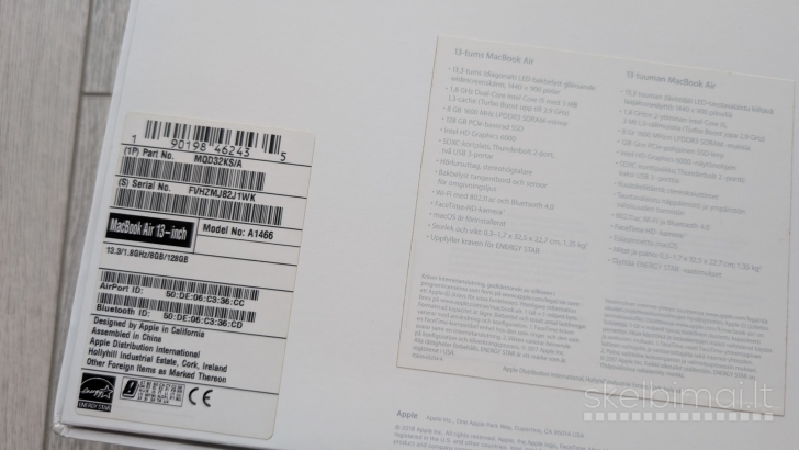 MacBook Air 2017 / i5 / 128gb / 8gb RAM