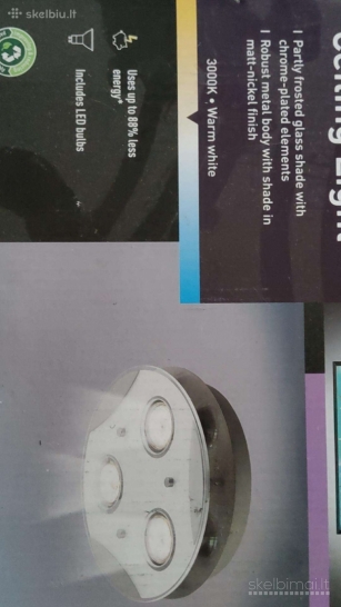 LED sieninis Lubų šviestuvas