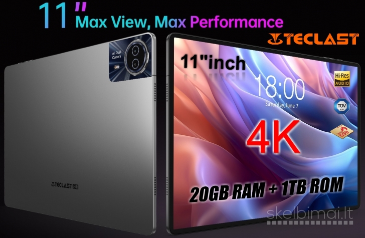 TECLAST 4K UHD TAB PC11.0"COLIŲ-HELIO G99-5G-2SIM-GPS