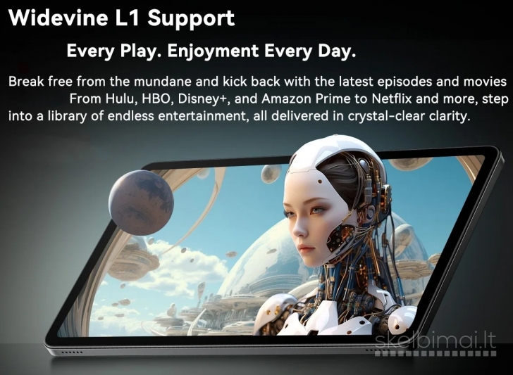 NAUJAS BLACKVIEW TAB PC 4K UHD 11.0"COLIŲ+5G+2SIM+GPS