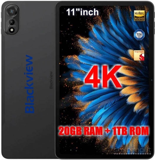 NAUJAS BLACKVIEW TAB PC 4K UHD 11.0"COLIŲ+5G+2SIM+GPS