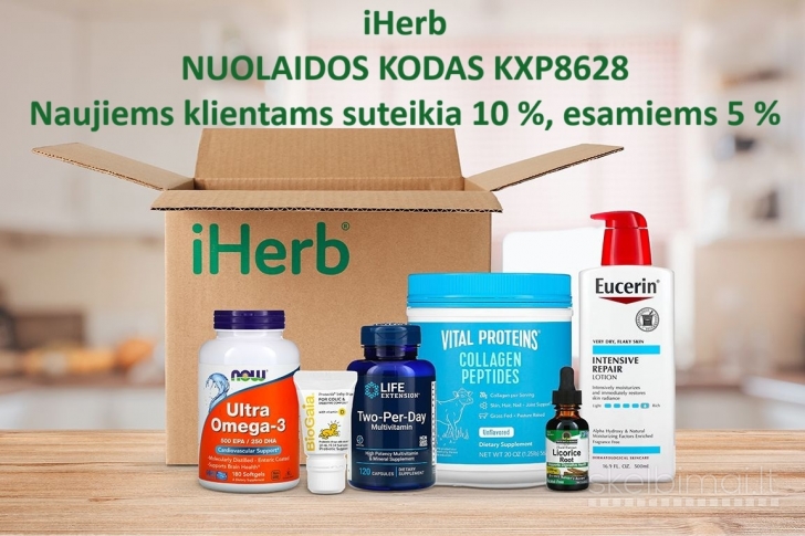 iHerb.com 5-15% nuolaidos kodas KXP8628