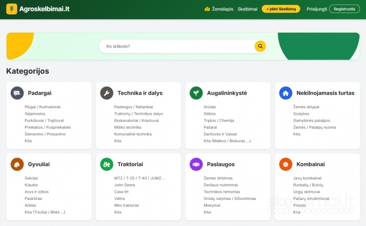 Viskas ūkiui vienoje vietoje – Technika, Gyvuliai, Paslaugos