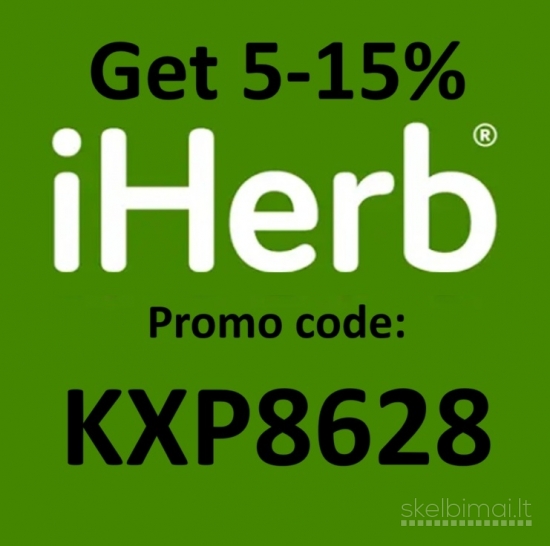 iHerb.com 5-15% nuolaidos kodas KXP8628