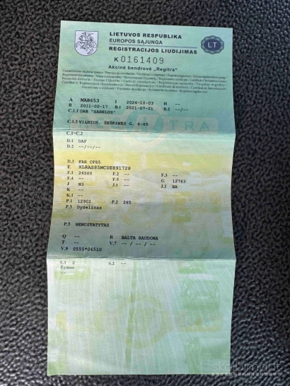 Transporto priemonių komplektas