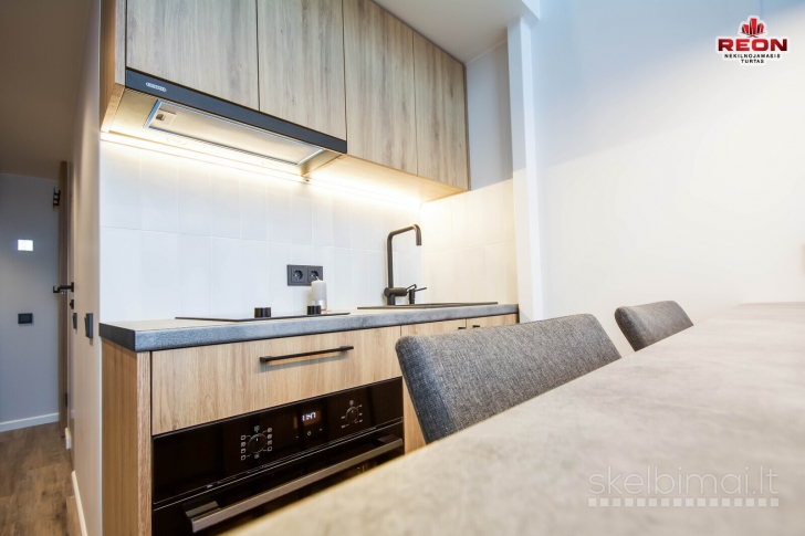 NUOMOJAMAS NAUJAS, PILNAI ĮRENGTAS LOFTAS NAUJAMIESTYJE.