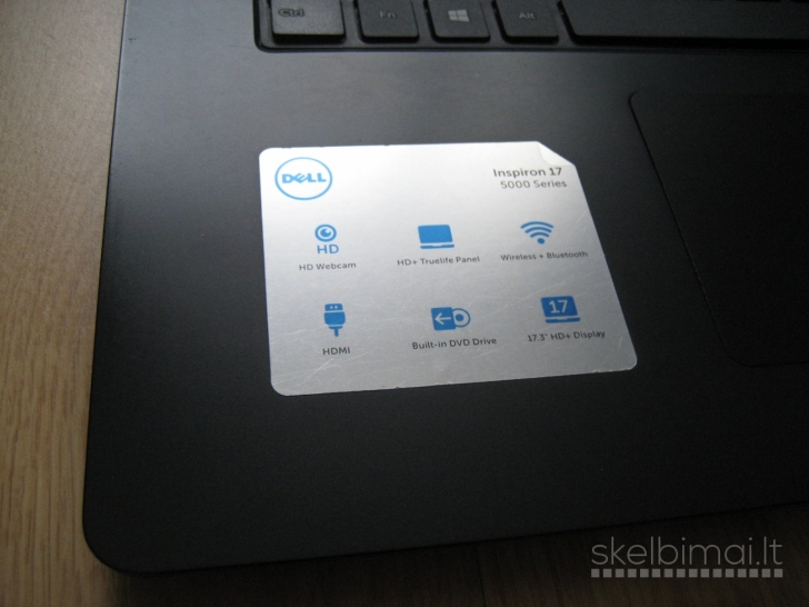DELL 5748 17.3/ i7/ 8GB/ 2GB Nvidia/ nauja baterij
