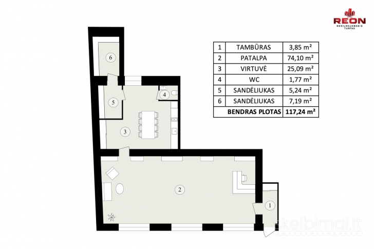 PUIKIOS PATALPOS NUOMAI KALVARIJŲ GATVĖJE! 