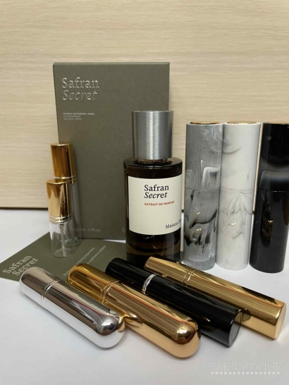 Dalinuosi į atomaizerius originaliais Maison Crivelli Safran Secret