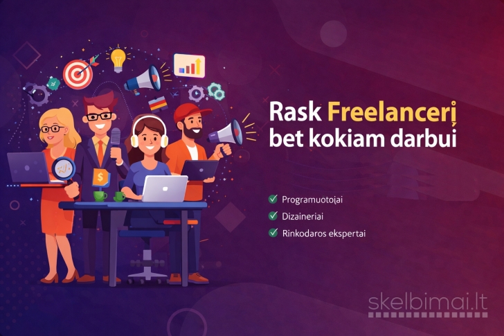 Gigsteris.lt: Paslaugos, freelanceriai ir užduotys