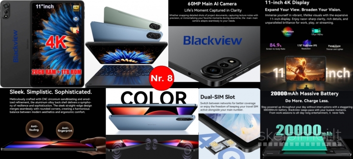 NAUJAUSI! 4K ULTRA TAB PC PLANŠETINIAI KOMPIUTERIAI+DĖKLAS DOVANŲ!