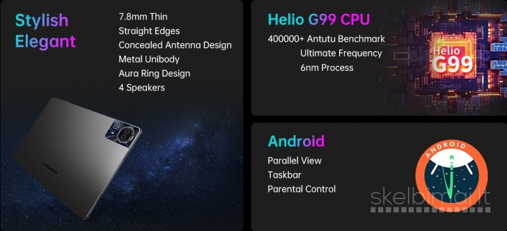 TECLAST 4K UHD TAB PC11.0"COLIŲ-HELIO G99-5G-2SIM-GPS