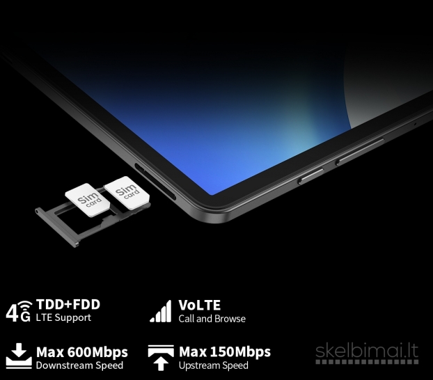 TECLAST 4K UHD TAB PC11.0"COLIŲ-HELIO G99-5G-2SIM-GPS
