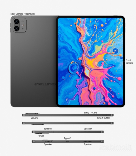 NAUJAS! TECLAST 4K UHD TAB PC11.0"COLIŲ-HELIO G99 Ultra-5G-2SIM-GPS