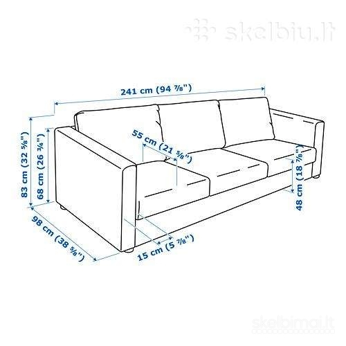 Ikea 3viete sofa