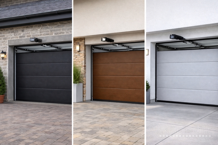 SEGMENTINIAI GARAŽO VARTAI PAGAL INDIVIDUALIUS MATMENIS • GAMYBA IR MONTAVIMAS