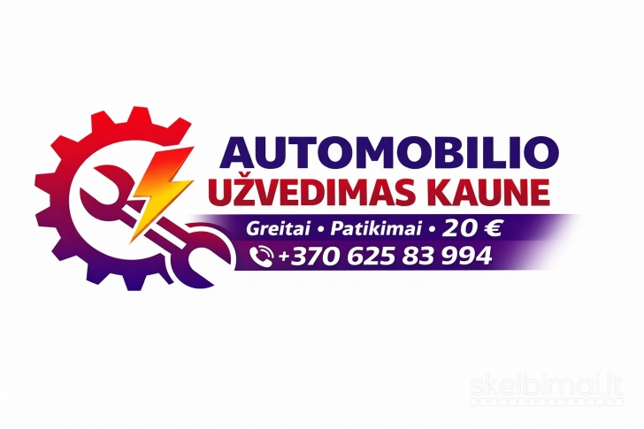 Automobilio akumuliatoriaus užvedimas Kaune Kauno rajone - pagalbinis užkūrimas