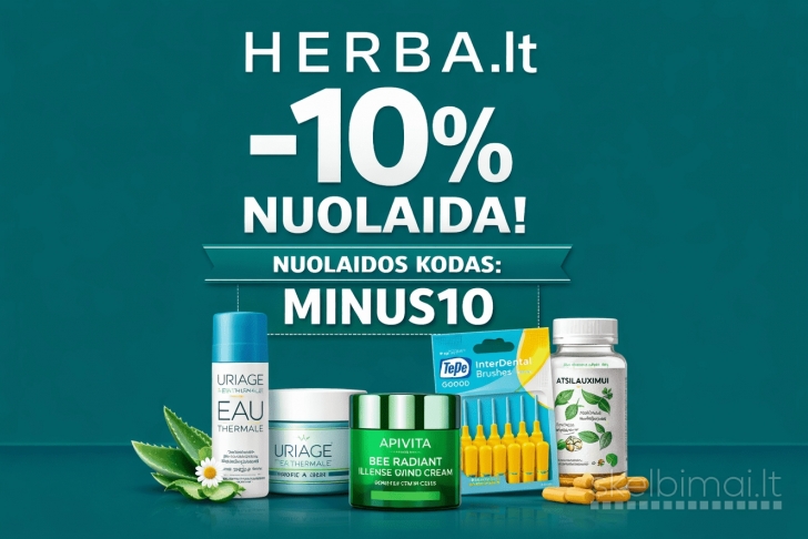 10% nuolaidos kodas HERBA.lt