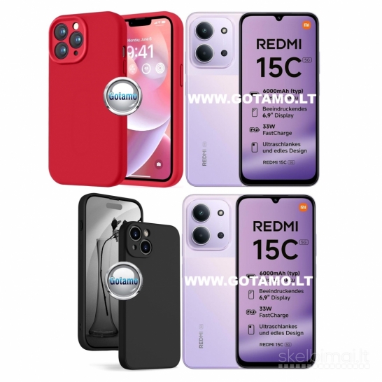 767 B-Soft Plus dėklai nugarėlės Xiaomi Redmi 15C WWW.GOTAMO.LT