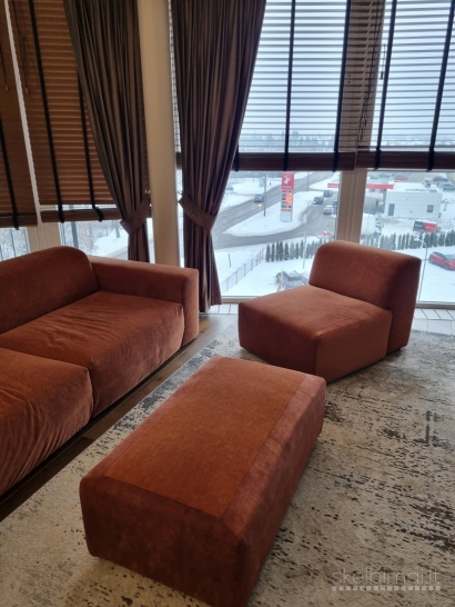 Minkštas svetainės komplektas