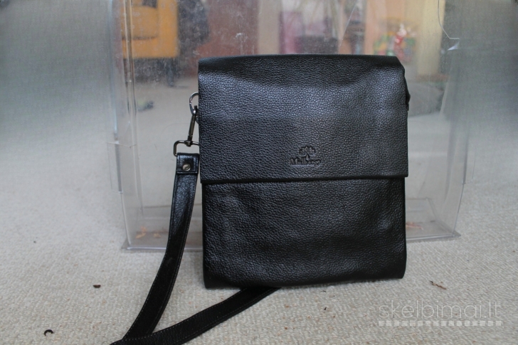 Vyriska rankinė per petį. Tikra oda. Indija.