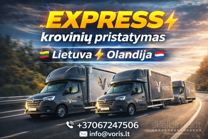 Lietuva – Olandija (Nyderlandai) – Lietuva  KROVINIŲ PERVEŽIMAS 