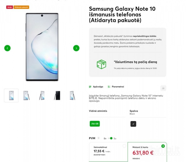 Samsung Galaxy Note10 Dual Sim 8gb/256gb 4G