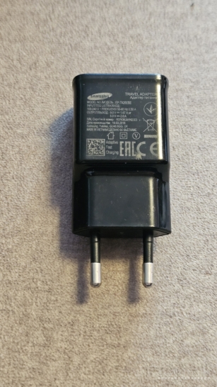 Įkroviklis Samsung EP-TA20EBE, 15W, USB Type-A, juodas