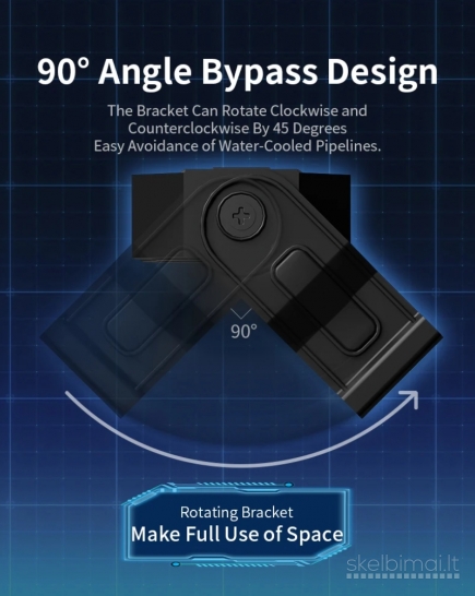 RAM Desktop Dual Fan 4pin Rgb atminties aušintuvas