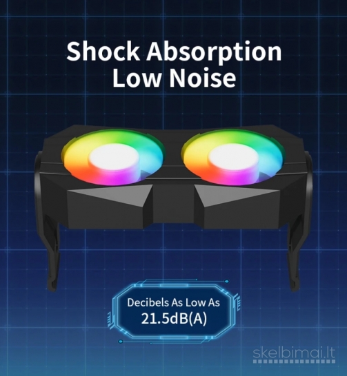 RAM Desktop Dual Fan 4pin Rgb atminties aušintuvas