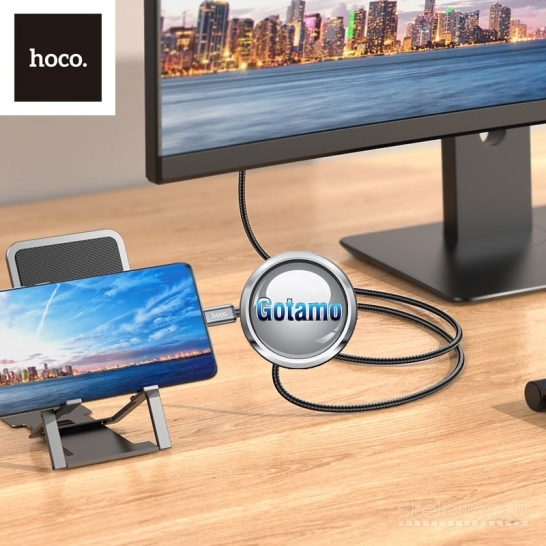 770 Type-C į HDMI laidas 2 metrai Hoco WWW.GOTAMO.LT