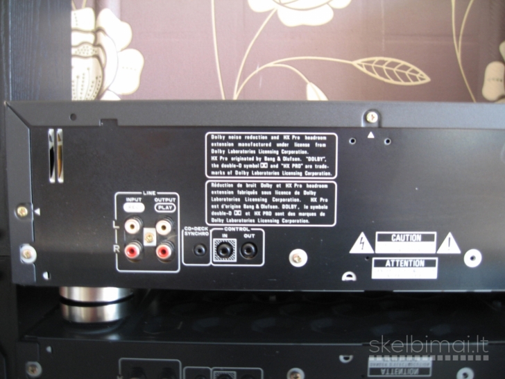 PIONEER CT-W650R Stereo Double Cassette Deck.Made in Japan.1991m.Puikiai veikia.