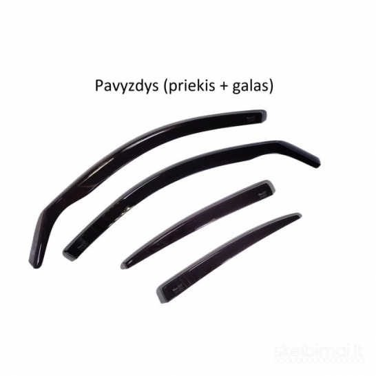 Vėjo - saulės deflektoriai ("Vetrovykai") visiems automobiliams