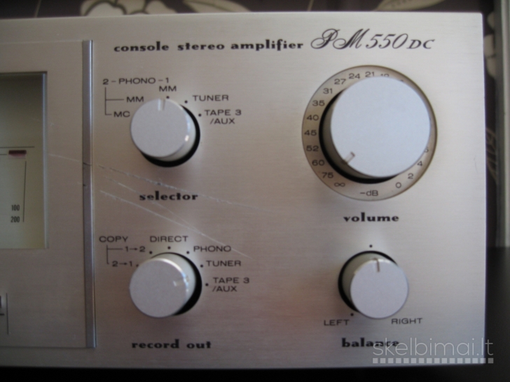 Marantz PM550 DC stereo amplifier (1982-84). Made in Japan.