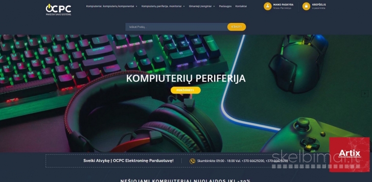 Svetainių ir el. parduotuvių kūrimas + SEO | Artix.lt