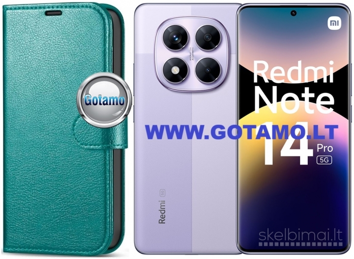 786 Diary Mate dėklas-knygutė Xiaomi Redmi Note 14 Pro 5G / Poco X7