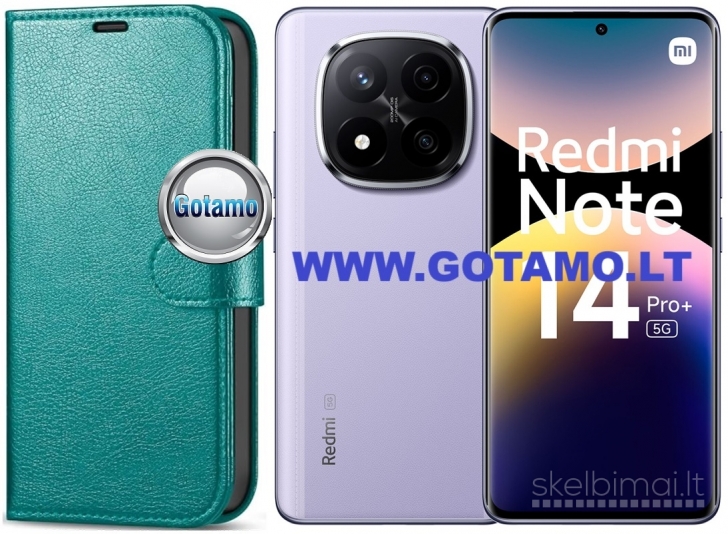 787 Diary Mate dėklas-knygutė Xiaomi Redmi Note 14 Pro Plus 5G