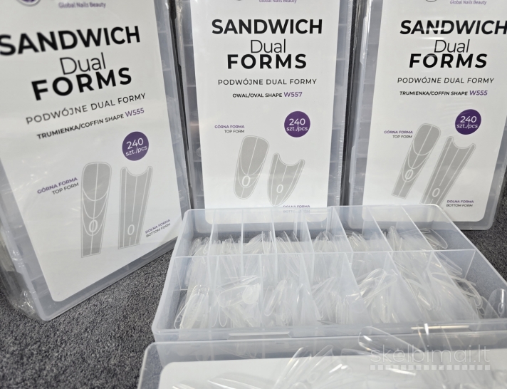 Dvigubos polygelio formos 240vnt