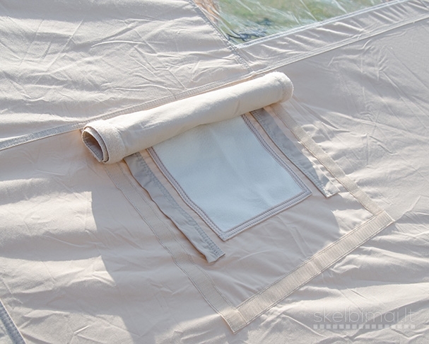 Pripučiamų palapinių nuoma su krosnele