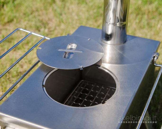 Pripučiamų palapinių nuoma su krosnele