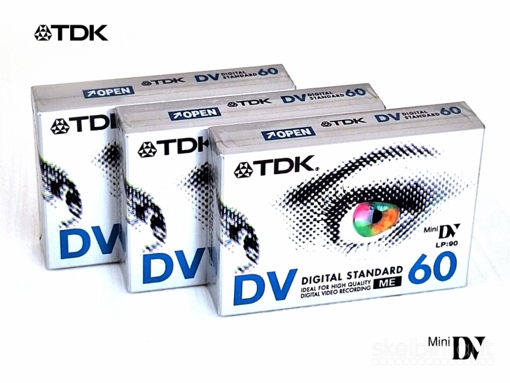 Originalios mini DV kasetės TDK dvm-60meea