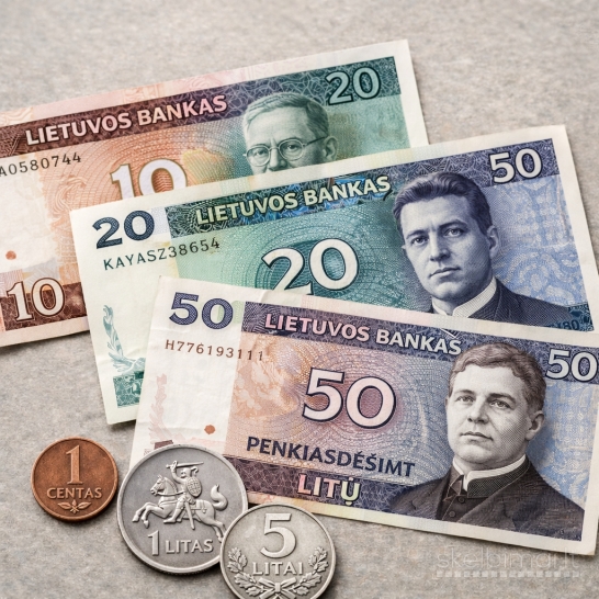 Perku lietuviškų litų monetas ir banknotus
