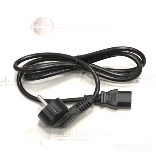 788 IEC C13 maitinimo laidas 1.5 metro (220V) WWW.GOTAMO.LT